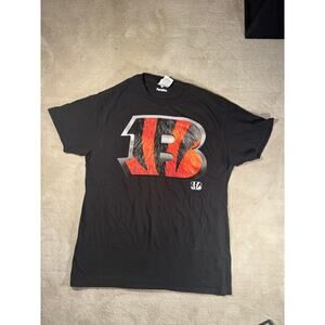 Cincinnati Bengals York 13 T Shirt Men's Large Black NFL Football Graphic